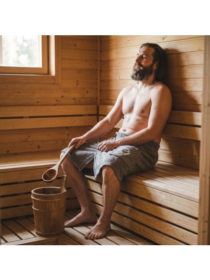 saunovy kilt sedy S2 sauna lavice naberacka