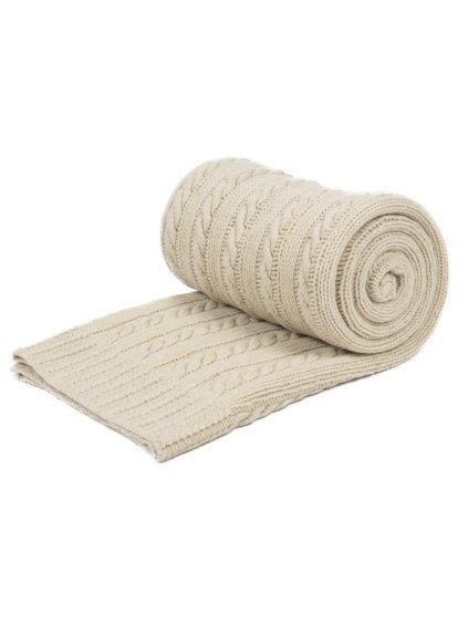 merino pletená deka